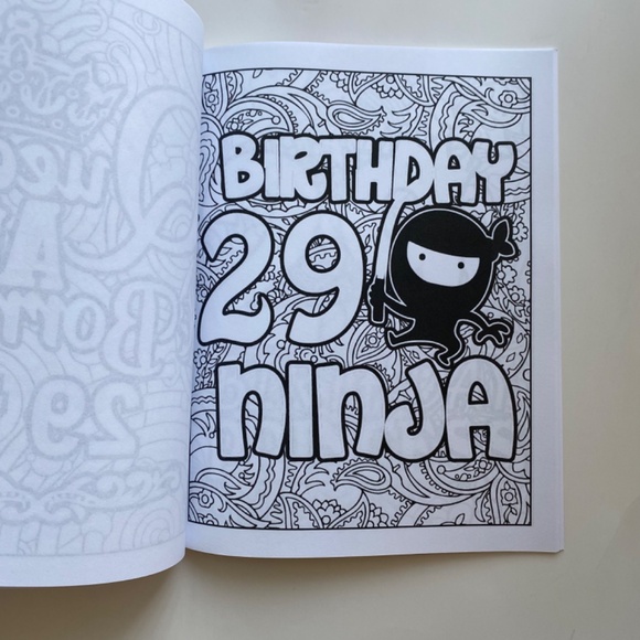 Coloring books 29th birthday - Picture 5 of 5